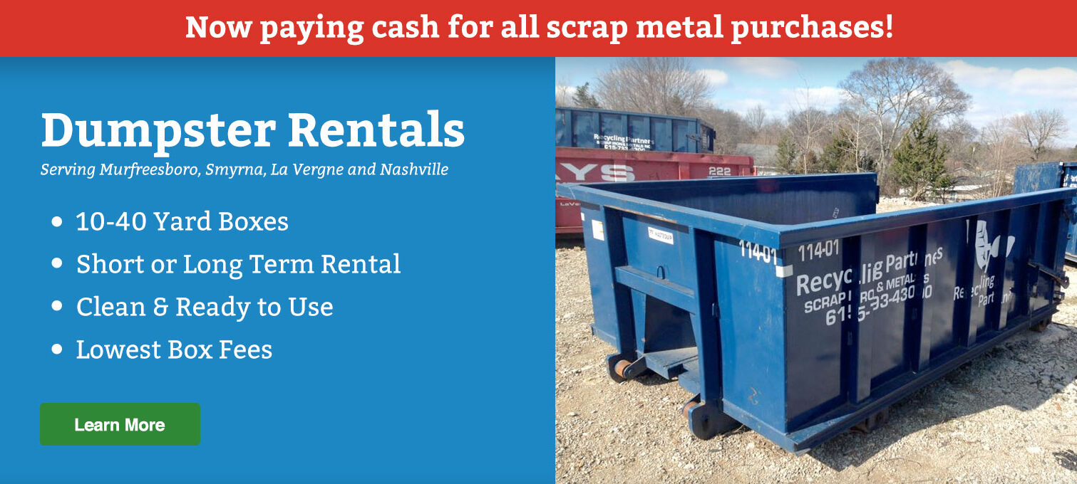 dumpster rentals nashville smyrna scrap metal recycling