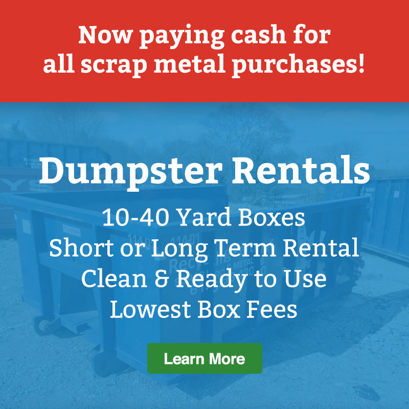 dumpster rentals Nashville smyrna scrap metal recycling